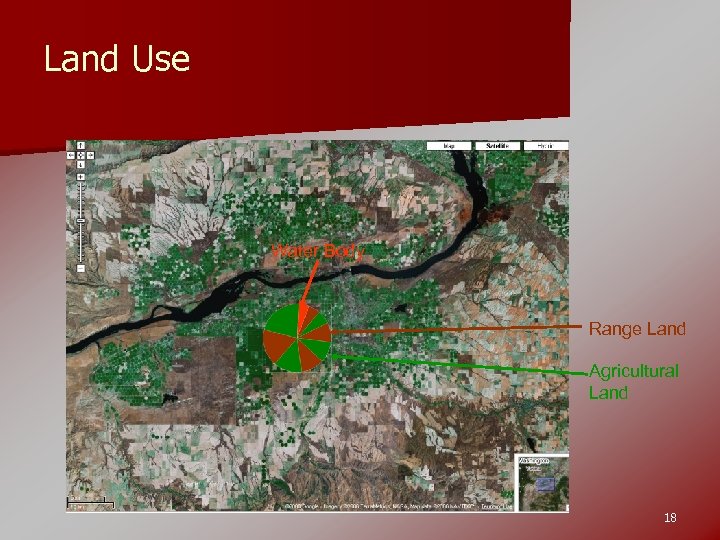 Land Use Water Body Range Land Agricultural Land 18 