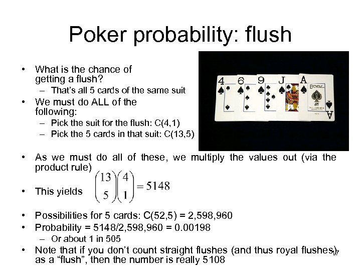 Poker Probability Of Getting A Flush