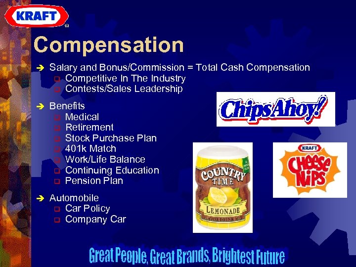 Compensation è Salary and Bonus/Commission = Total Cash Compensation q Competitive In The Industry