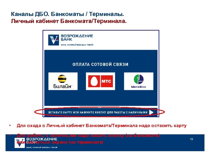 Дбо это. Каналы ДБО. Личный кабинет на банкомате. Личный кабинет на банкомате для презентации. Терминалы личный кабинет.