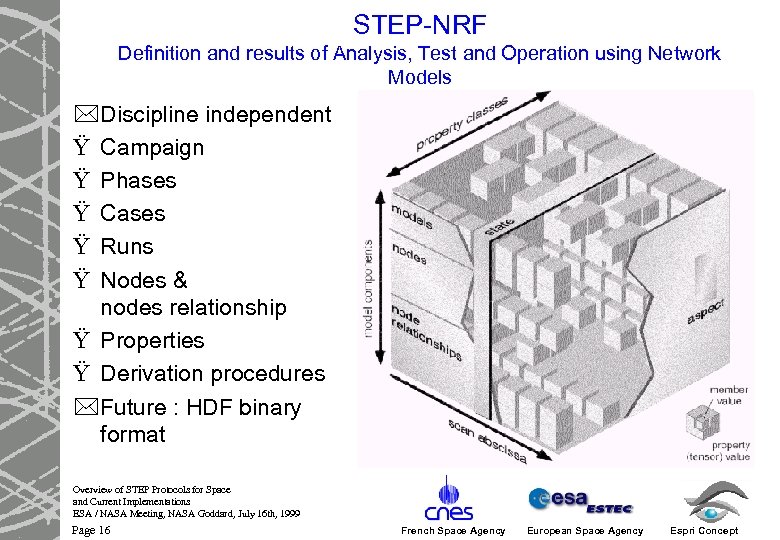 STEP-NRF Definition and results of Analysis, Test and Operation using Network Models *Discipline independent