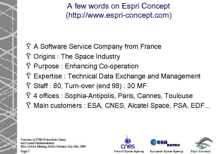 A few words on Espri Concept (http: //www. espri-concept. com) Ÿ Ÿ Ÿ Ÿ