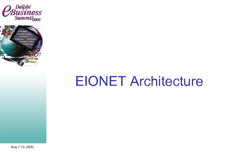 EIONET Architecture 