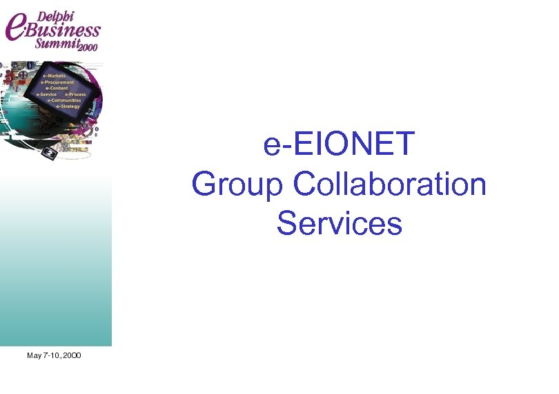 e-EIONET Group Collaboration Services 