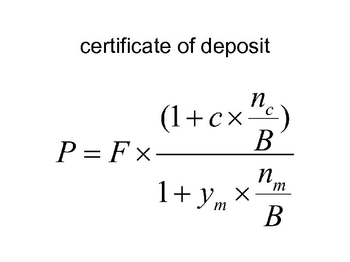 certificate of deposit 