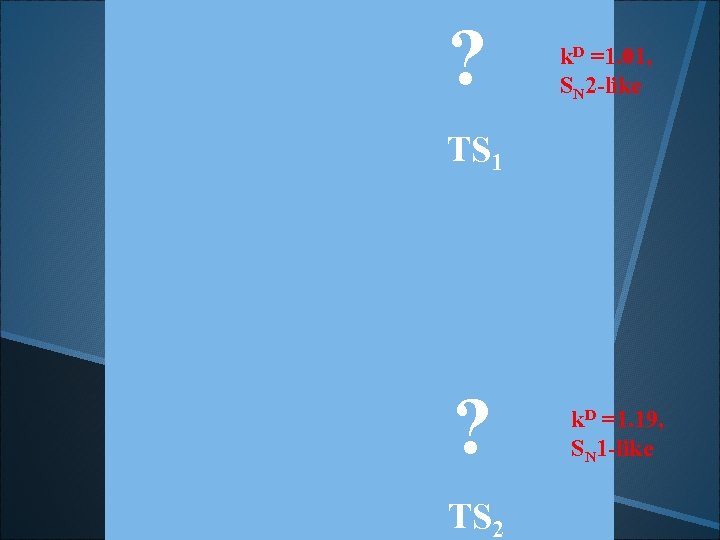 ? . k. D =1. 01, SN 2 -like TS 1 ? . TS