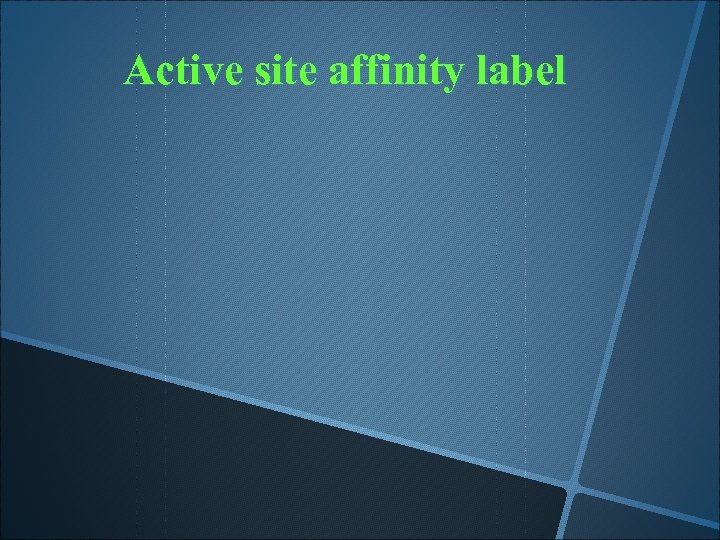 Active site affinity label 
