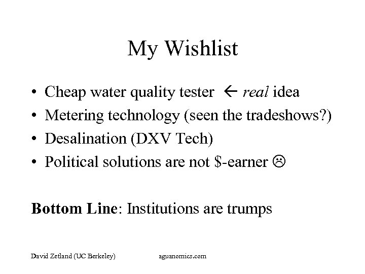 My Wishlist • • Cheap water quality tester real idea Metering technology (seen the