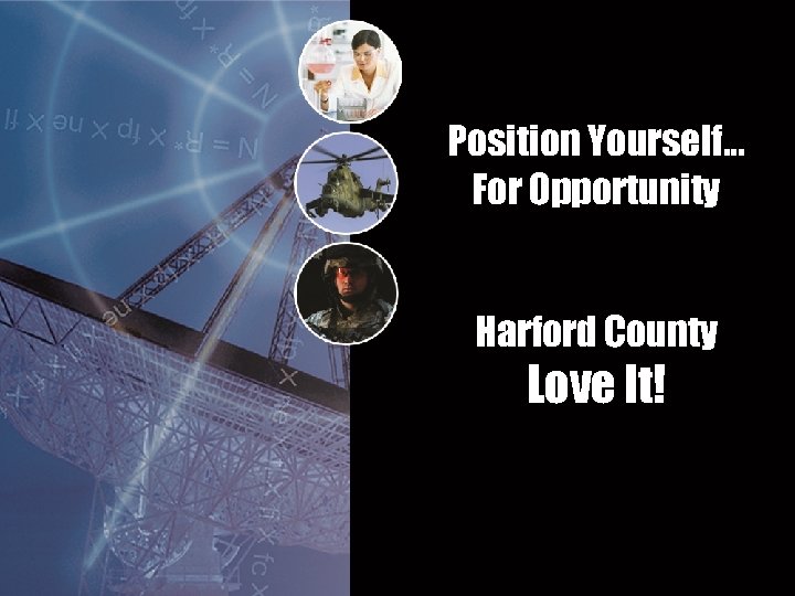 Position Yourself… For Opportunity Harford County Love It! 