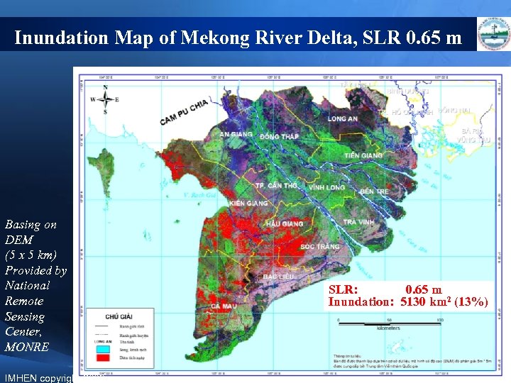 Inundation Map of Mekong River Delta, SLR 0. 65 m Basing on DEM (5