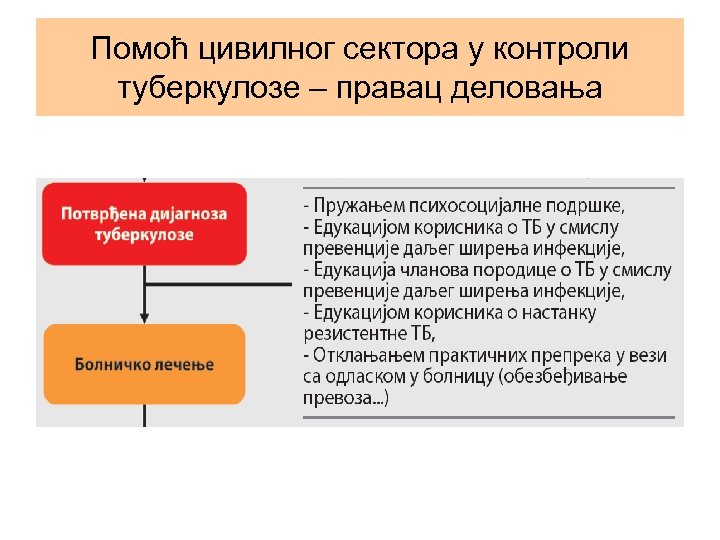 Помоћ цивилног сектора у контроли туберкулозе – правац деловања 