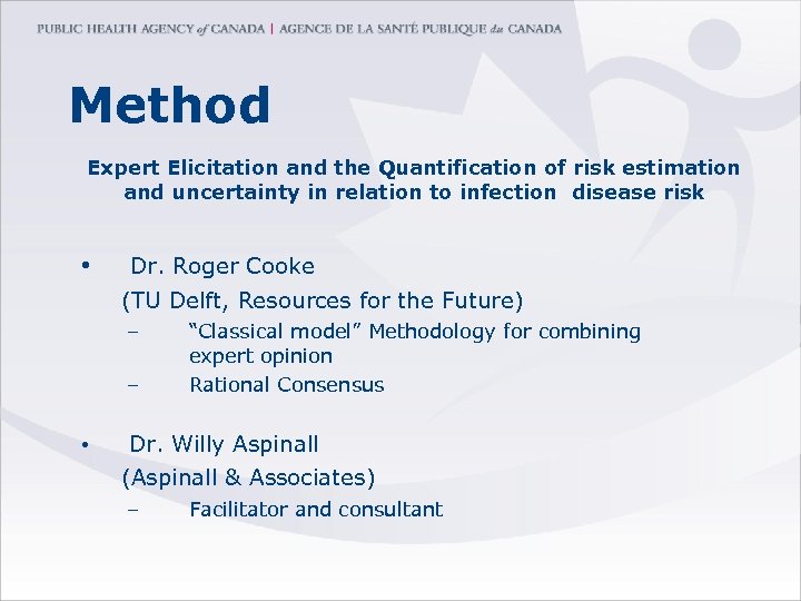 Method Expert Elicitation and the Quantification of risk estimation and uncertainty in relation to