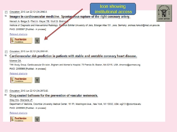 Icon showing institutional access 