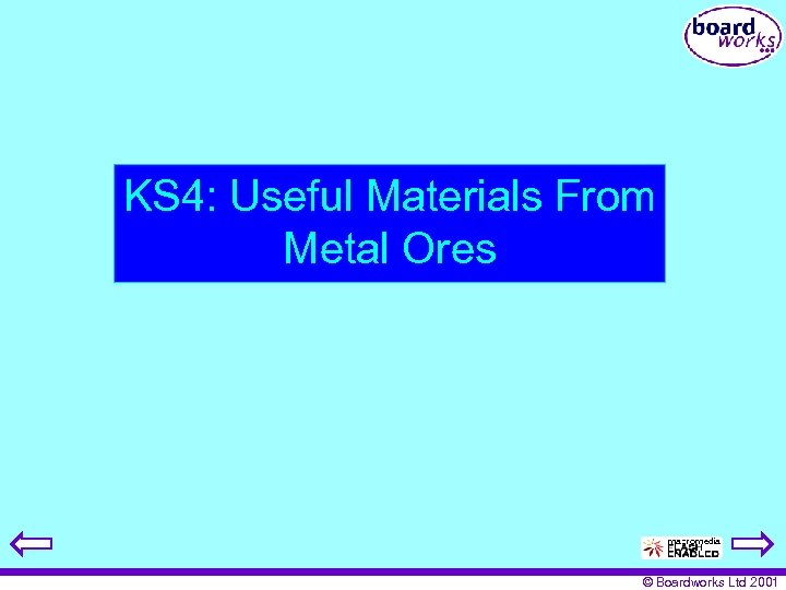 KS 4: Useful Materials From Metal Ores © Boardworks Ltd 2001 