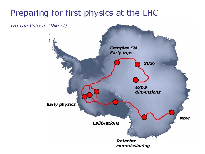 Preparing for first physics at the LHC Ivo van Vulpen (Nikhef) Complex SM Early