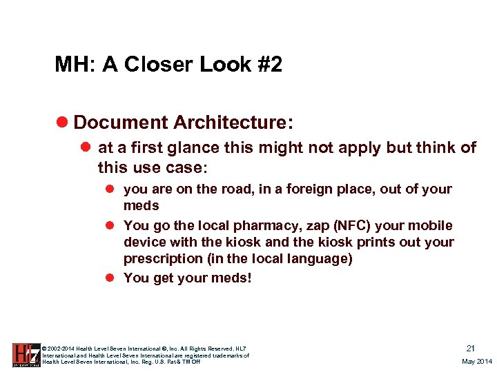 MH: A Closer Look #2 l Document Architecture: l at a first glance this