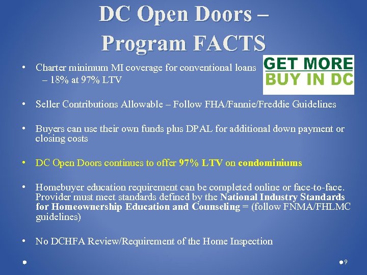 Dc Open Doors Lender Training Welcome To