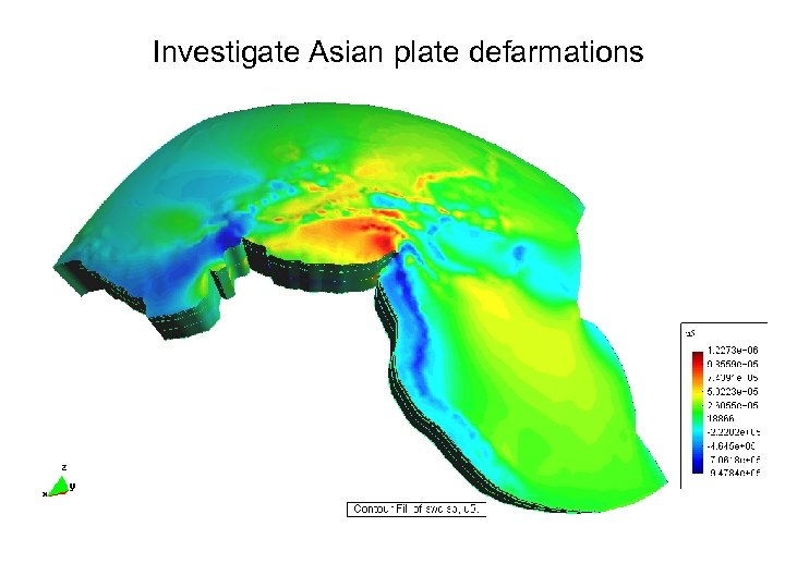 Investigate Asian plate defarmations 