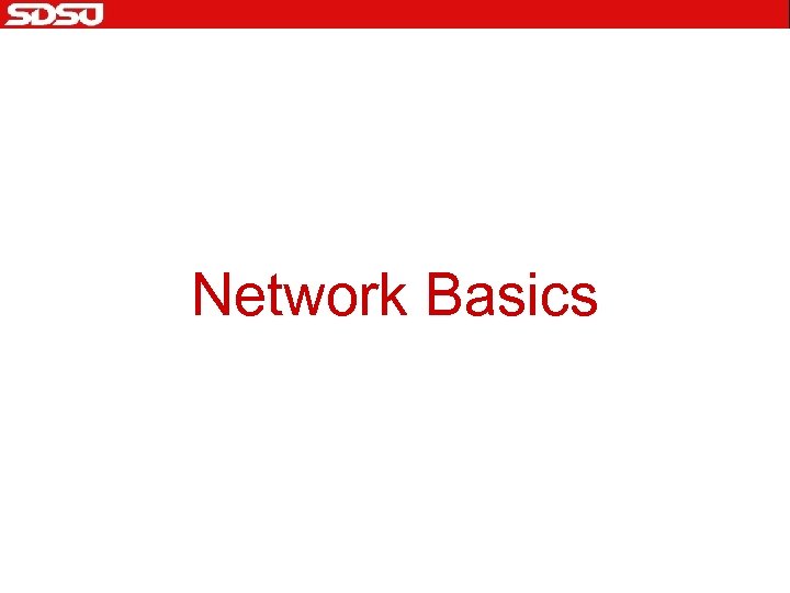 Network Basics 