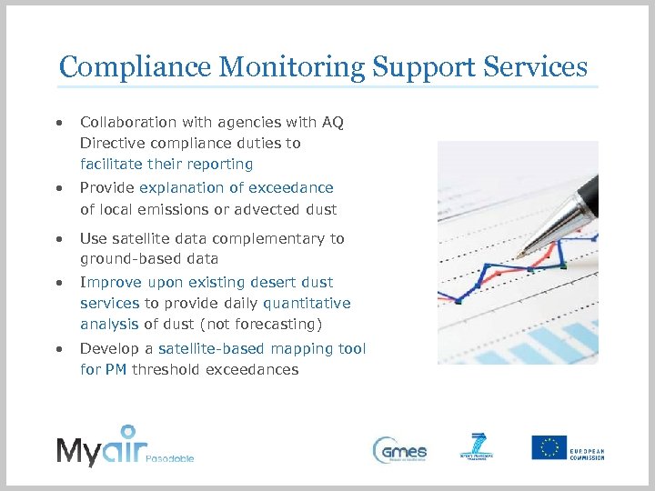 Compliance Monitoring Support Services • Collaboration with agencies with AQ Directive compliance duties to