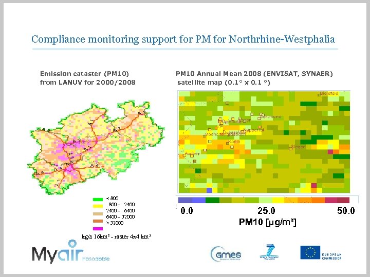 Compliance monitoring support for PM for Northrhine-Westphalia Emission cataster (PM 10) from LANUV for