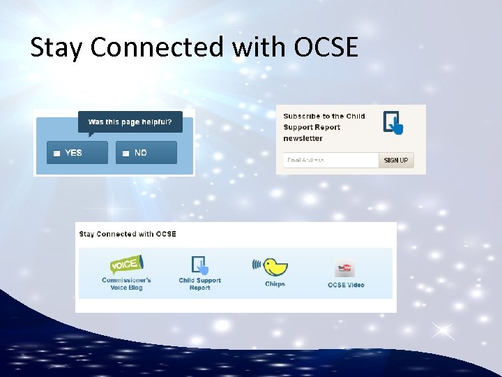 Stay Connected with OCSE 