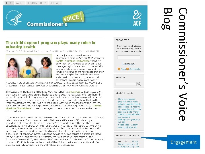 Commissioner’s Voice Blog Engagement 