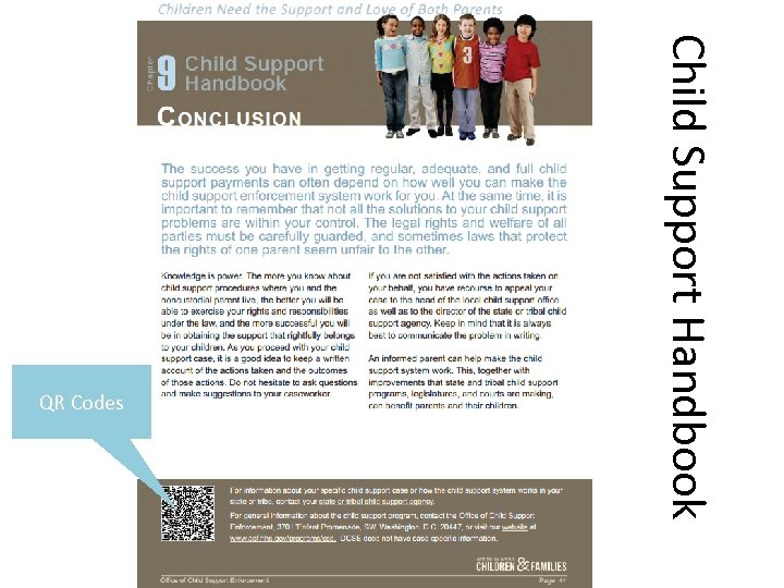 Child Support Handbook QR Codes 