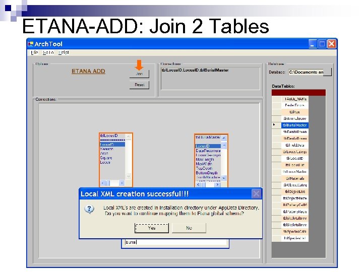 ETANA-ADD: Join 2 Tables 