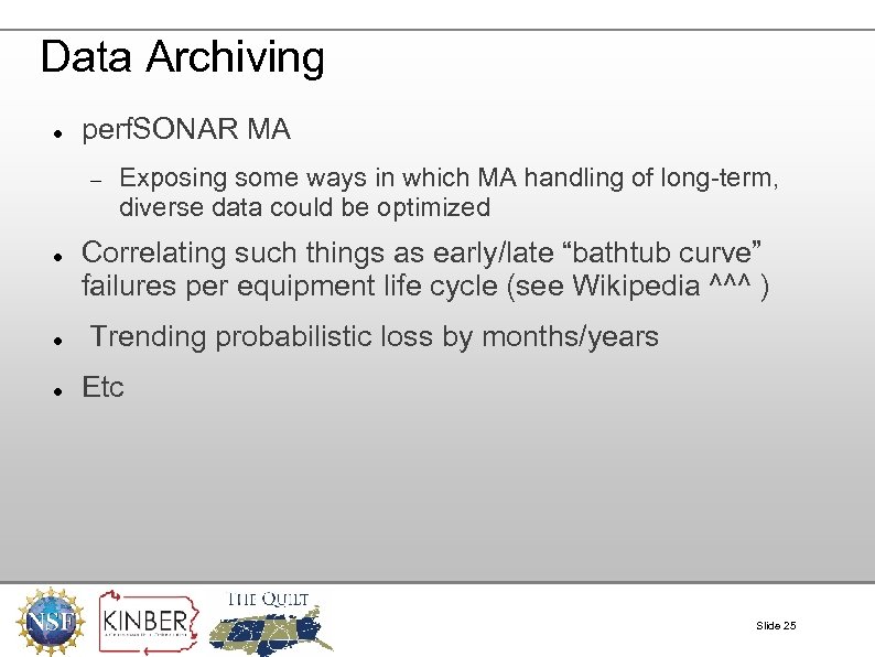 Data Archiving perf. SONAR MA Exposing some ways in which MA handling of long-term,