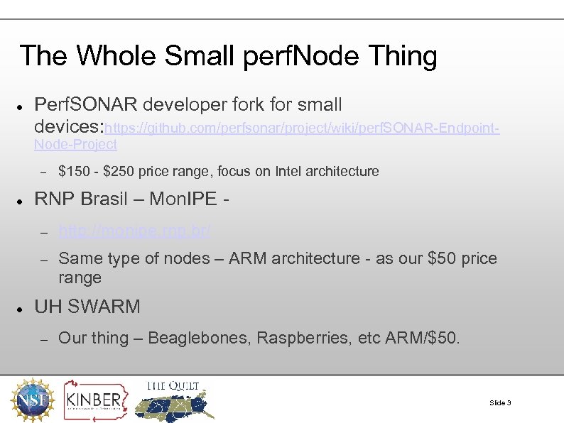 The Whole Small perf. Node Thing Perf. SONAR developer fork for small devices: https: