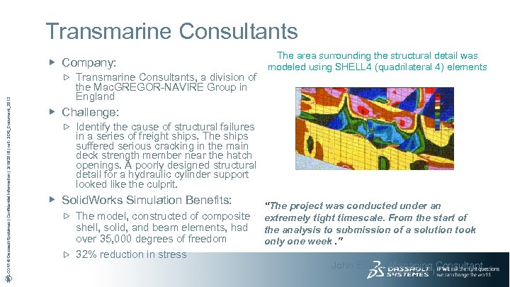 Transmarine Consultants 3 DS. COM © Dassault Systèmes | Confidential Information | 3/19/2018 |