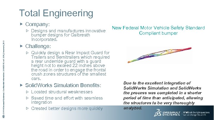 Total Engineering 3 DS. COM © Dassault Systèmes | Confidential Information | 3/19/2018 |