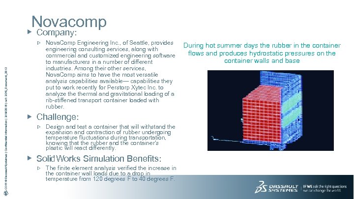 Novacomp 3 DS. COM © Dassault Systèmes | Confidential Information | 3/19/2018 | ref.