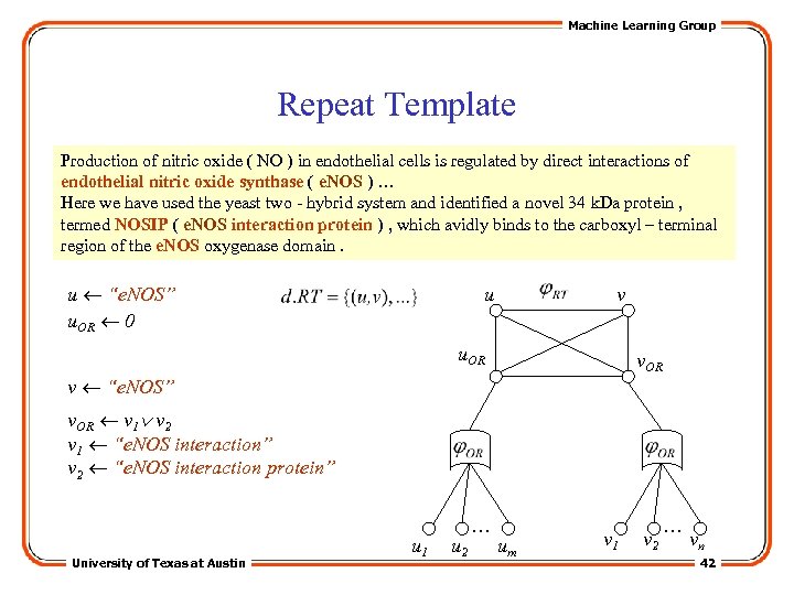 Machine Learning Group Repeat Template Production of nitric oxide ( NO ) in endothelial