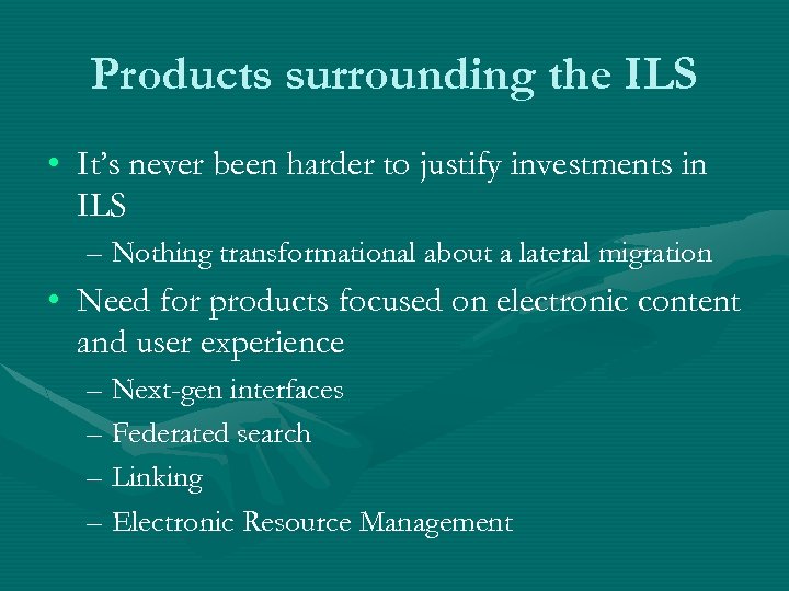 Products surrounding the ILS • It’s never been harder to justify investments in ILS