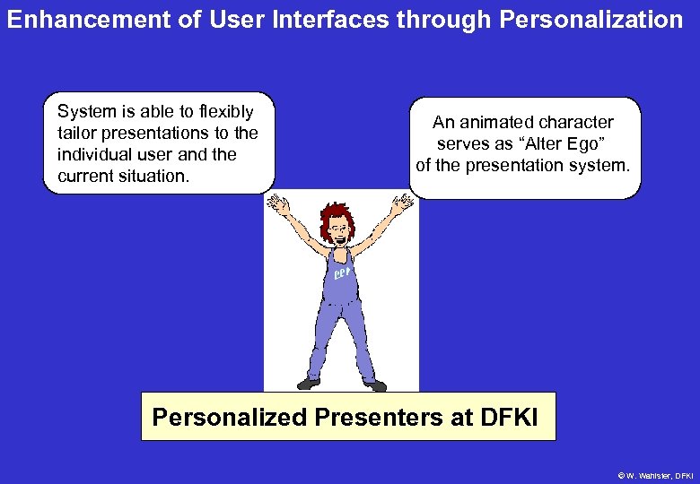 Enhancement of User Interfaces through Personalization System is able to flexibly tailor presentations to