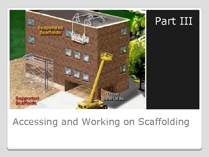 Part III Accessing and Working on Scaffolding 