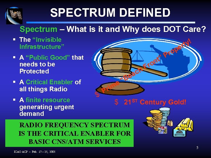 SPECTRUM DEFINED Spectrum – What is it and Why does DOT Care? § The