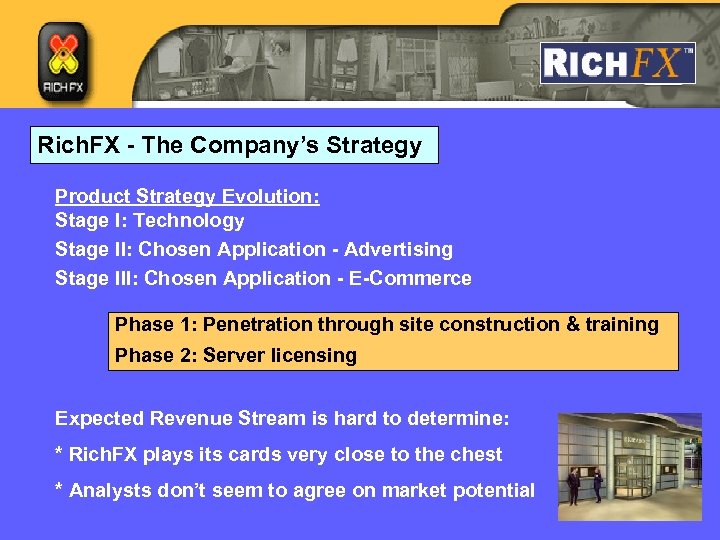 Rich. FX - The Company’s Strategy Product Strategy Evolution: Stage I: Technology Stage II: