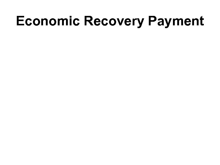 Economic Recovery Payment 