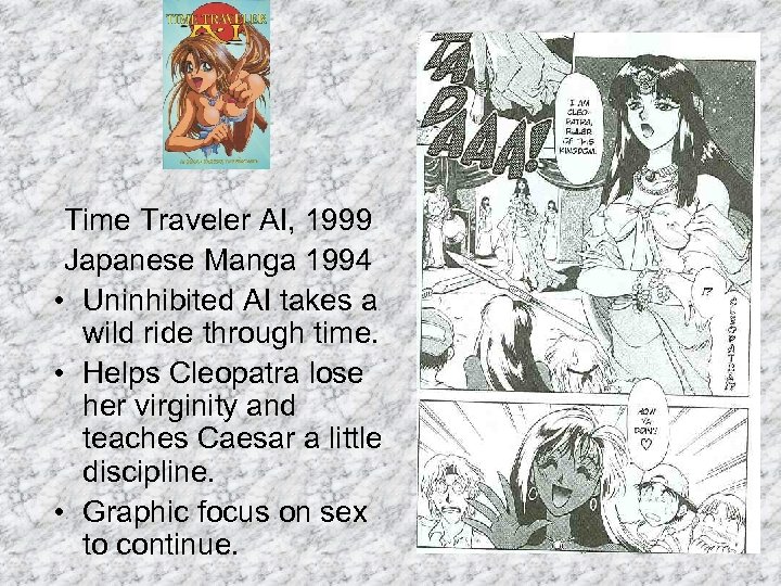 Time Traveler AI, 1999 Japanese Manga 1994 • Uninhibited AI takes a wild ride