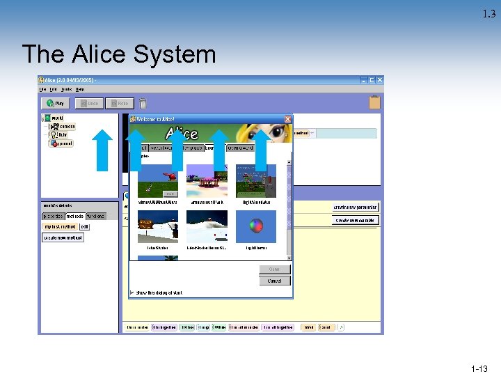 1. 3 The Alice System 1 -13 