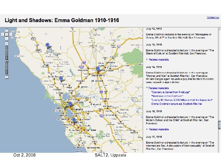 Oct 2, 2008 SALT 2, Uppsala 