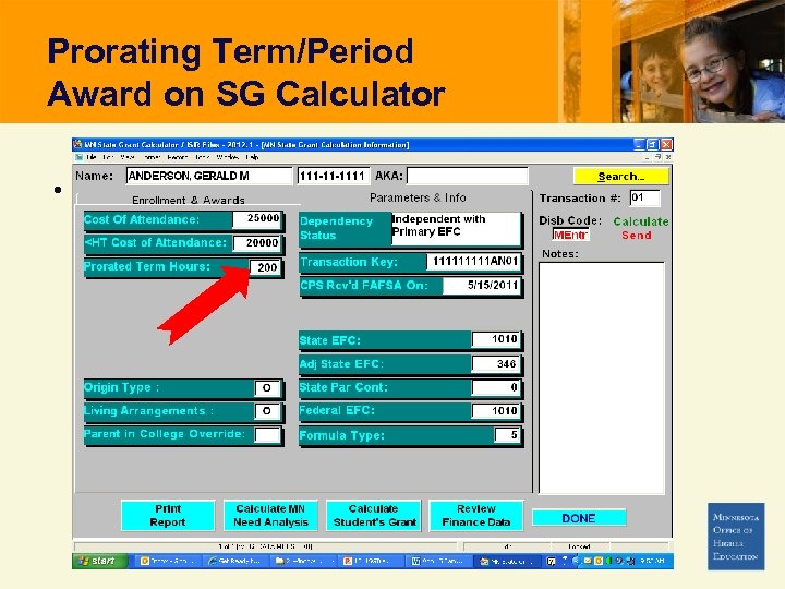 Prorating Term/Period Award on SG Calculator • 