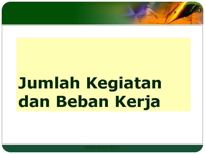 LOGO Jumlah Kegiatan dan Beban Kerja suhardjono 2010 