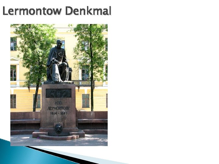 Lermontow Denkmal 