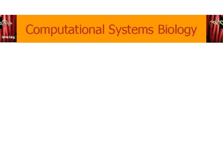 Computational Systems Biology 