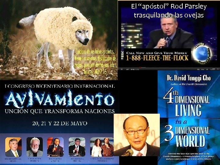El “apóstol” Rod Parsley trasquilando las ovejas Referencias 