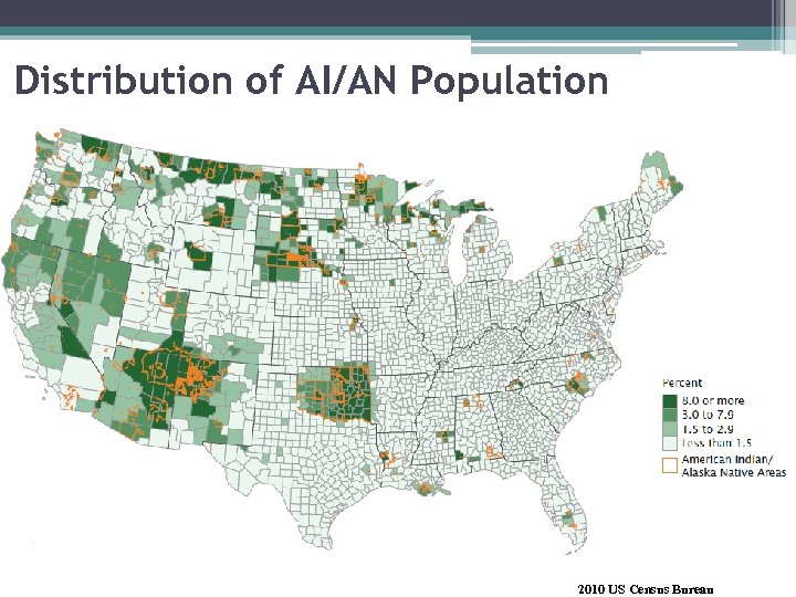 Distribution of AI/AN Population 2010 US Census Bureau 